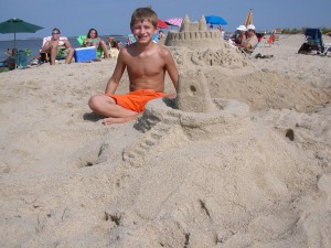 Ryan - 12, from Green Lane, PA,  built a great castle, AND got his dad building, too!