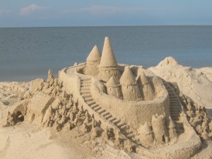 a slowly built castle today, but it made me happy.