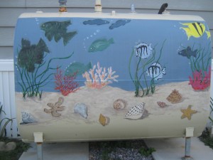2015,  October, repainted fish tank